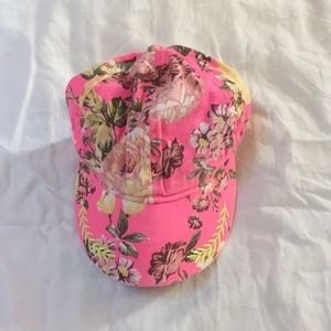 Floral baseball hat